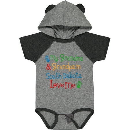 

Inktastic South Dakota Grandma Loves Me Gift Baby Boy or Baby Girl Bodysuit