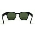 thumbnail image 4 of Retro Classy Keyhole Thick Horn Rim Hipster Sunglasses Matte Black Green, 4 of 4