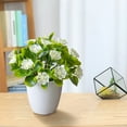 thumbnail image 5 of Small Fake Potted Plants, Mini Artifical Flower Greenery Indoor for Living Room Bedroom Kitchen Bathroom Office Home Desk Shelf Windowsill Decor, 5 of 6