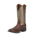 thumbnail image 1 of Bota vaquera ARIAT de piel redonda con punta cuadrada y punta cuadrada, 1 of 5