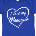 thumbnail image 4 of Inktastic I Love My Meemaw in White Chalk Heart Boys or Girls Baby Bodysuit, 4 of 5