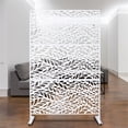thumbnail image 4 of Outdoor Metal Privacy Screen 76" H×48" W, Decorative Privacy Fence and Room/Garden Divider, Freestanding Panel with Stand, Durable Steel for Patio, Garden, Balcony, or Backyard, 4 of 12