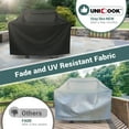 thumbnail image 4 of Unicook Gas Grill Cover 65 inch, Heavy Duty Waterproof BBQ Cover for Grills up to 63" Width, Fits Grills of Weber Char-Broil Nexgrill and More, Black, 4 of 7