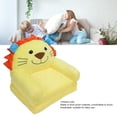 thumbnail image 3 of Cartoon Kids Sofa, Foldable Children Sofa Plush Soft Cute Cartoon Children Couch Bed With Armrests For Baby Girl, 3 of 8