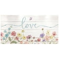 thumbnail image 2 of 1.5-Inch Thick Canvas Print Wall Art for Living Room, Bedroom, Office or Entryway – Decorative Wall Decor with Floral Love Butterfly Watercolor Pattern -58 x 28 x 1.5 in, 2 of 9