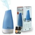 Pursonic Ultrasonic Aroma Diffuser with 2 Included Oils