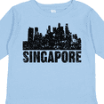 thumbnail image 4 of Inktastic Singapore City Skyline with Grunge Boys or Girls Long Sleeve Toddler T-Shirt, 4 of 5