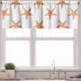 thumbnail image 3 of Ambesonne Starfish Valance & Curtain, Tropical Animal Motifs, 55"x36", Orange White, 3 of 6