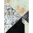 thumbnail image 2 of Cartissi 19x24 Black Ornate Wood Framed with Double Matting Museum Art Print Titled - Tiles And Texture Abstract Angles I, 2 of 4
