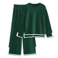 thumbnail image 1 of Conjunto de Suéter de Punto de Dos Piezas para Mujer PRETTYGARDEN Verde Talle S, 1 of 7