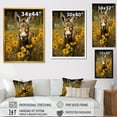 thumbnail image 4 of Designart "Absurdity of Yellow Donkey I" Animals Framed Wall Art - Traditional Yellow Donkey Living Room Framed Canvas Art, 4 of 6