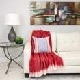 thumbnail image 2 of Parkland Collection Transitional Striped Blue Square 16" x 16" Pillow, 2 of 5