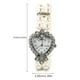 thumbnail image 4 of 2 piezas de pulsera de perlas de cristal para mujer, reloj de pulsera analógico de cuarzo, relojes elegantes para fiesta, graduación, ocasiones especiales, 4 of 6