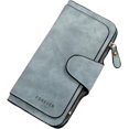 thumbnail image 1 of Women's Long Leather Wallet, RFID Blocking, PU Long Leather Wallet, 1 of 5