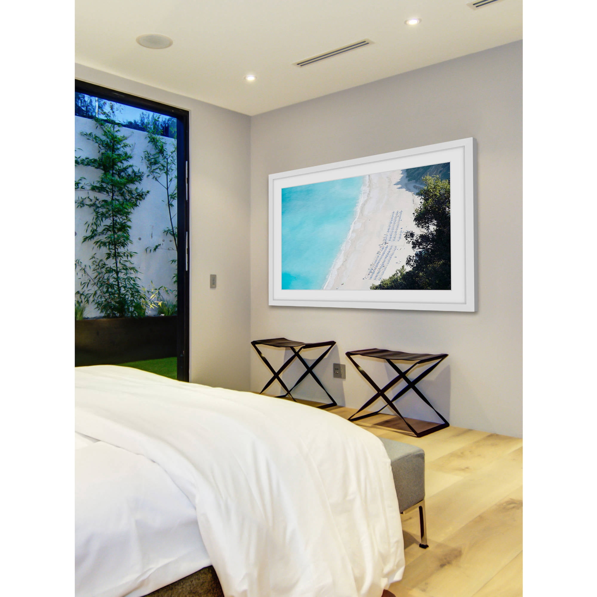 Marmont Hill "White Sandy Beach" Framed Painting Print
