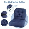 thumbnail image 2 of Synoratory Outdoor Cushions - Navy Outdoor Chair Cushions 39"x19.6"- Bule Garden Patio Cushions, 2 of 7