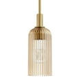 thumbnail image 2 of Hunter - Beverly Glen 1-light Luxe Gold, Mini Pendant Light, Dimmable, Transitional Style, Dome Shaped, for Bedrooms, Dining, Living Rooms - 13236, 2 of 8