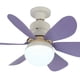 thumbnail image 2 of Ventilador de techo con luz de 3 velocidades, ventiladores de techo de perfil bajo para dormitorio de oficinas en el hogar, 2 of 7