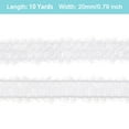 thumbnail image 2 of Unique Bargains 10 Yards 0.8 Inch Elastic Sequins Trim Flat Stretch Sequin Ribbon Strip, White, 2 of 4