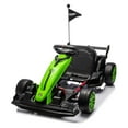 thumbnail image 2 of Telyswee Ride On Go Kart for Kids, 24V 7AH Battery Two 200W Motors, 7.5MPH Fast Drifting Circling Car, Adjustable Seat Electric Ride Toy, Max Load 135lbs, Racing Toy for Kids 6+ Years, 2 of 7
