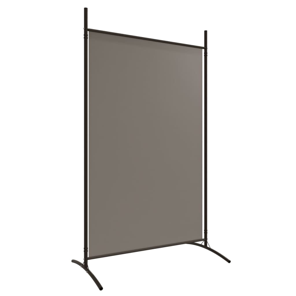 vidaXL 2-Panel Room Divider Brown 68.9"x70.9" Fabric