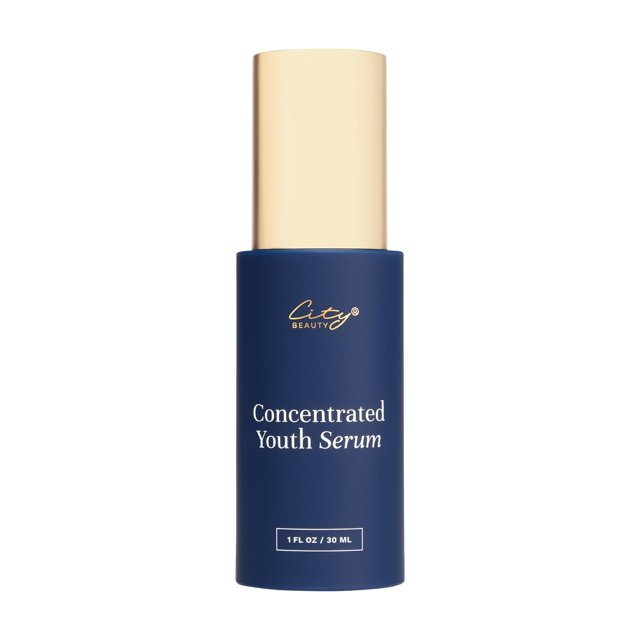 Suero juvenil concentrado City Beauty - Suero facial antienvejecimiento - Firme y suave - Solución antiarrugas activada por luz con enzimas avanzadas - Suaviza visiblemente las líneas finas y las arru