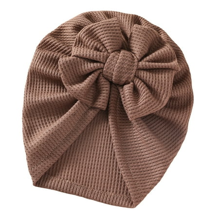 

Gureui Newborn Baby Boys Girls Cute Turban Headbands Classic Bow Knot Beanie Cap Stretchy Head Wrap for Infants