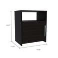 thumbnail image 4 of Newboti Furniture 3 Piece Bedroom Set, Cartagena Armoire & 2 Omaha Nightstands, Black 43595, 4 of 9
