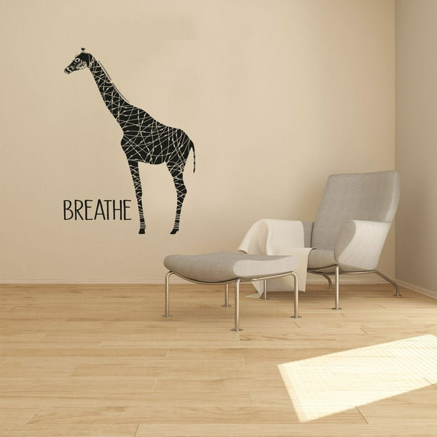 Breathe Giraffe Silhouette Aztec Pattern Design Beautiful Elegant Decor Vinyl Wall Art Sticker Decal Home Kids Nursery Room Study Boys Girls Size 30x22 Inch - Giraffe Pattern Wall Stickers Breathe Giraffe Silhouette Aztec Pattern Design Beautiful Elegant Decor Vinyl Wall Art Sticker Decal Home Kids Nursery Room Study Boys Girls Size 30x22 Inch - Giraffe Pattern Wall Stickers