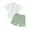 Green, variant on Bagilaanoe 2pcs Toddler Baby Boy Shorts Set Short Sleeve T Shirt Tops + Shorts 6M 12M 18M 24M 3T 4T Kids Casual Summer Clothes