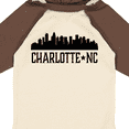 thumbnail image 4 of Inktastic Charlotte North Carolina Skyline NC City Boys or Girls Long Sleeve Baby Bodysuit, 4 of 5