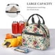 thumbnail image 5 of Fotbe Bird Butterfly Rose Bolsa de Almuerzo con Estampado, Lonchera Aislada, Contenedores de Comida Reutilizables Tipo Cooler a Prueba de Fugas, 5 of 7