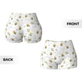 thumbnail image 5 of Haiem Bee No Front Seam Biker Shorts for Women Yoga Workout Gym Bike Shorts with Tummy Control Moisture-Wicking-X-Large, 5 of 9