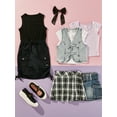 thumbnail image 3 of Justice Little Girl & Big Girls Mary Jane Casual Sneakers, 3 of 8