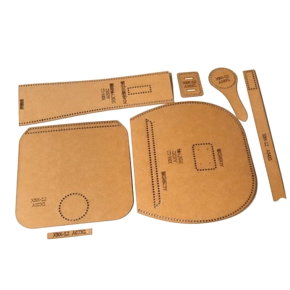 7Pcs Leather Stencils Patterns Bag Templates Bag Template Ruler for Purse Making Kraft Paper