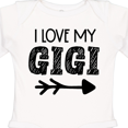 thumbnail image 4 of Inktastic I Love My Gigi with Arrow Boys or Girls Long Sleeve Baby Bodysuit, 4 of 5