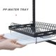 thumbnail image 5 of Junyuan - Estante para platos de cocina para colgar cubiertos, organizador de secado de platos, estante de almacenamiento sobre el fregadero, soporte de pared de 2 niveles con bandeja de drenaje, reve, 5 of 5