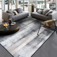 thumbnail image 3 of Fashion simple modern abstract ink black grey carpet bedroom kitchen door mat living room large rug floor mat parlor customized My Lux Decor Round, 3 of 7