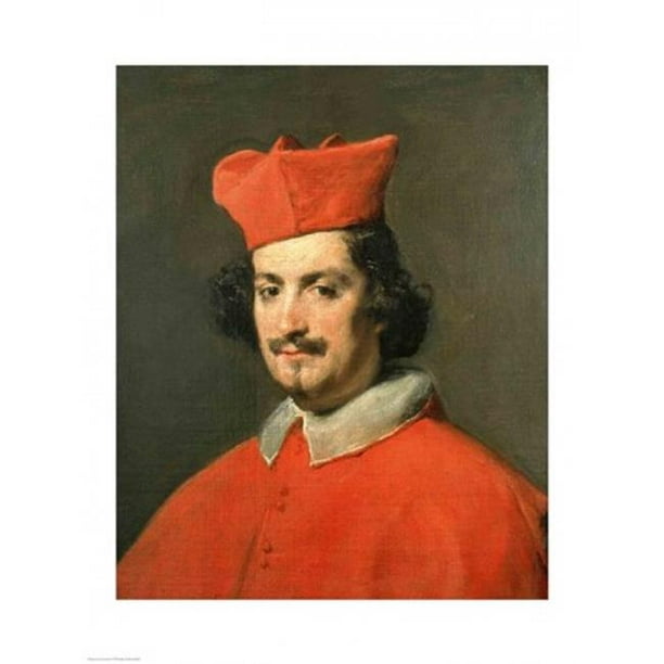 Portrait de Cardinal Camillo Astali Pamphili 1650 Affiche Imprimée par Diego Velazquez - 18 x 24 Po.