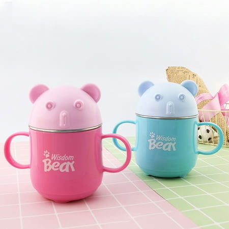 

Archer Cute Bear Stainless Steel Coffee Tea Water Kids Milk Cup Home Mug with Lid Gift