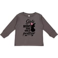 thumbnail image 3 of Inktastic Hunting Girls Hunt Too Only Prettier with Doe and Arrow Girls Long Sleeve Toddler T-Shirt, 3 of 5
