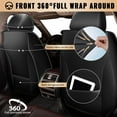 thumbnail image 3 of Car Seat Covers for Lexus RZ 300e/400e 2023-2025 Waterproof Car Seat Cushion Protector,Premuim Auto Interior Accessories Black,Front Set(2 Seats), 3 of 8