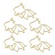 thumbnail image 1 of colgantes de pez dorado con marco en blanco, engaste de bisel abierto, resina UV, fabricación de joyas, 1 of 5