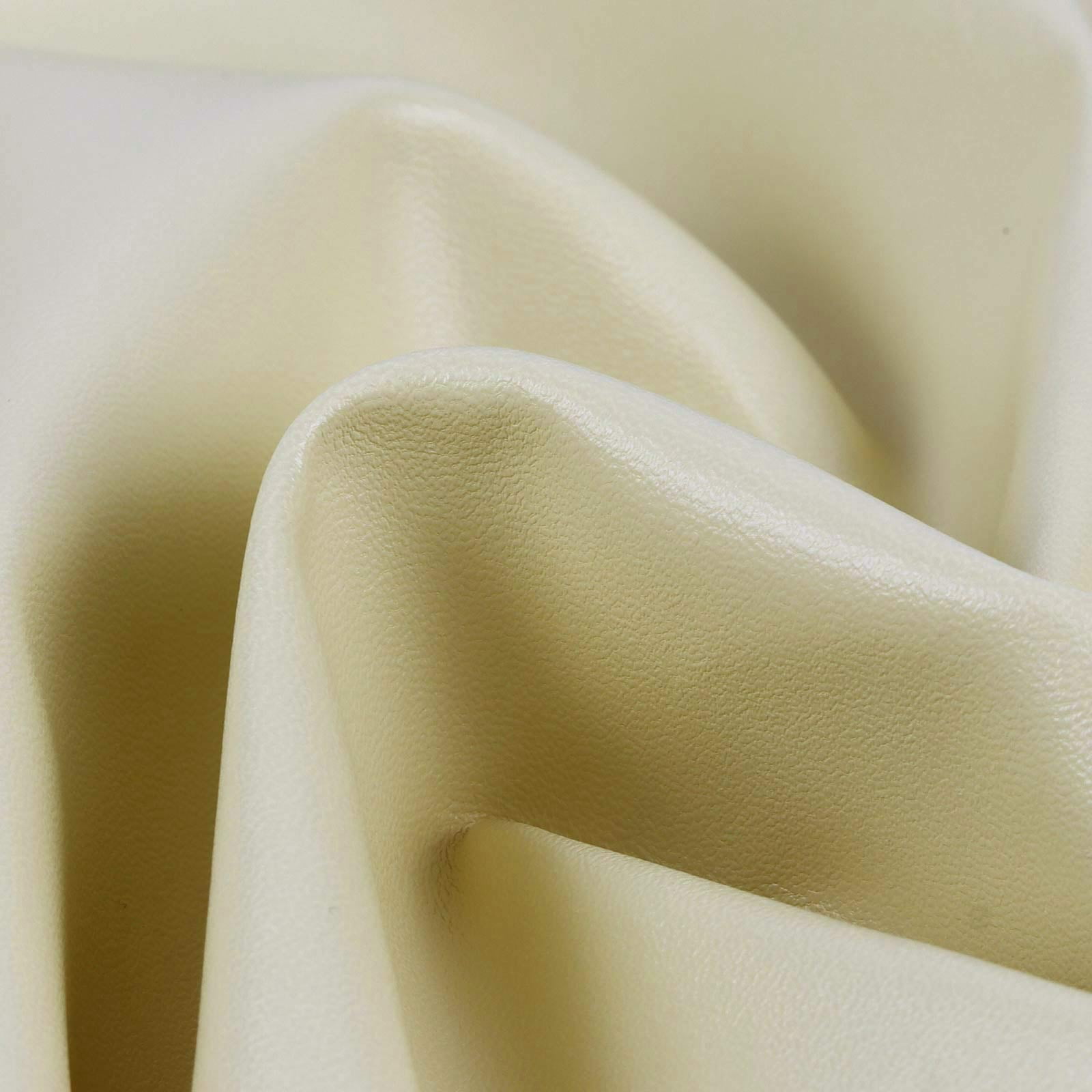 EdgeSeal 54 in Wide Faux Leather Material PU Fabric, Textured, Upholstery Fabric, By the Yard, Beige
