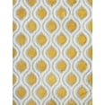 thumbnail image 3 of Contemporary 5x8 Area Rug Shag Thick (5'3'' x 7'3'') Geometric Gold, White Living Room Easy to Clean, 3 of 8