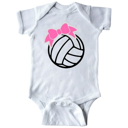 

Inktastic Volleyball with Pink Bow Gift Baby Boy or Baby Girl Bodysuit