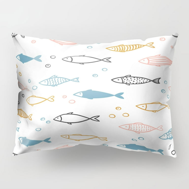 Accent pillow small fish