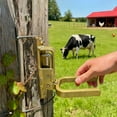 thumbnail image 4 of Instant Locking Gate Latch – Heavy-Duty One-Hand Gate Latch for Farm, Ranch & Backyard | Automatic Spring Lock, Rust-Resistant Steel, Easy Install on Wood, Metal & Pipe Gates (1PC), 4 of 7