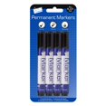 thumbnail image 1 of Just Stationery Chisel Tip Black Permanent Marker (Pack Of 4), 1 of 1