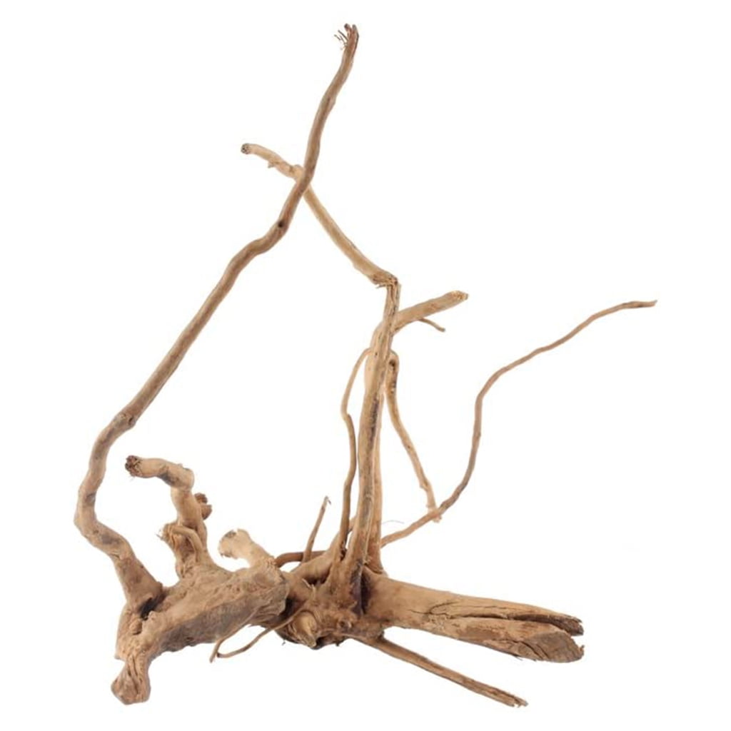 Yammee Aquarium Driftwood Decoration Fish for Tank Irregular Log Hideout Natural Wood D